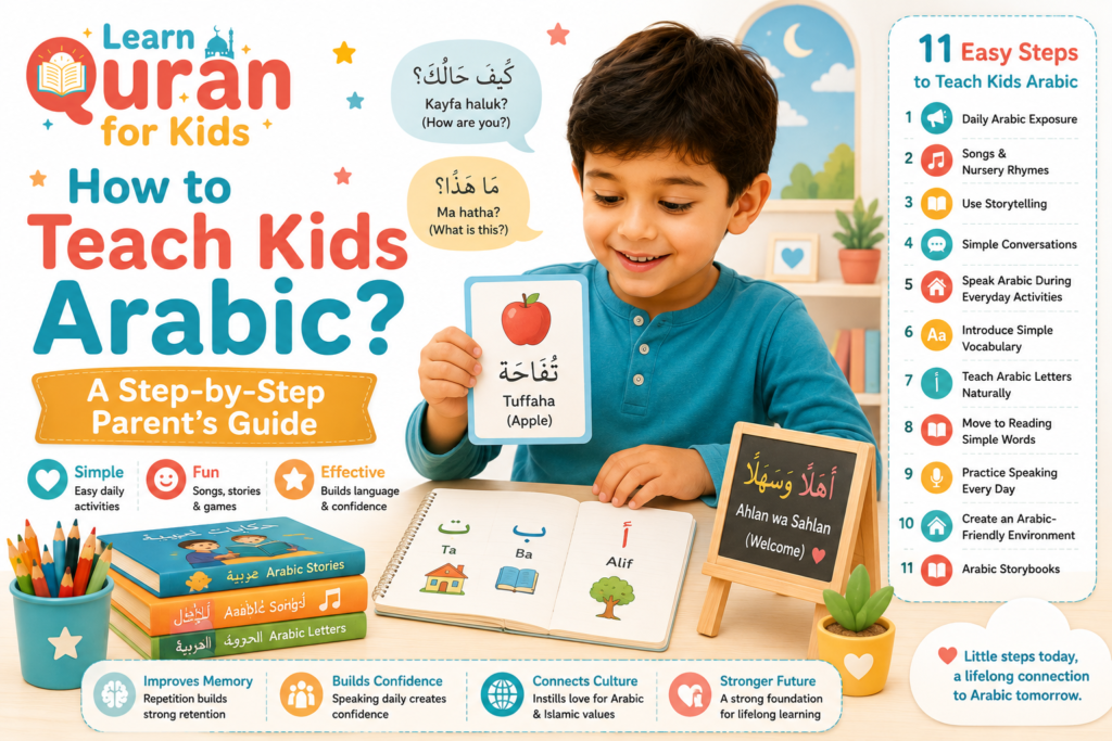 How to Teach Kids Arabic? – A Step-by-Step Parent’s Guide