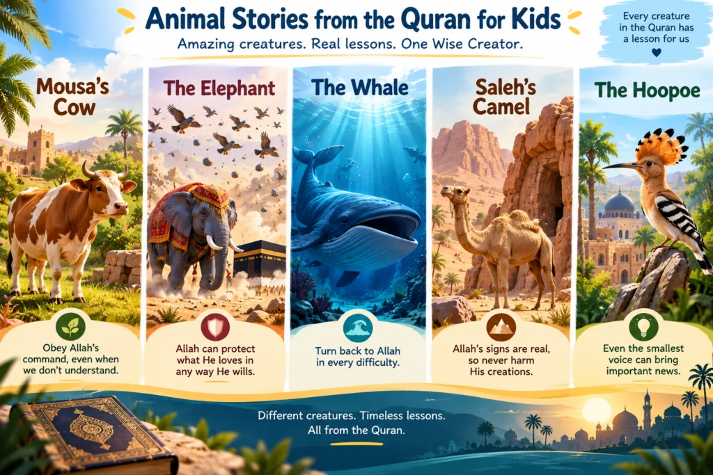 Animal Stories From the Quran for Kids – Cow, Elephant, Whale, and More 