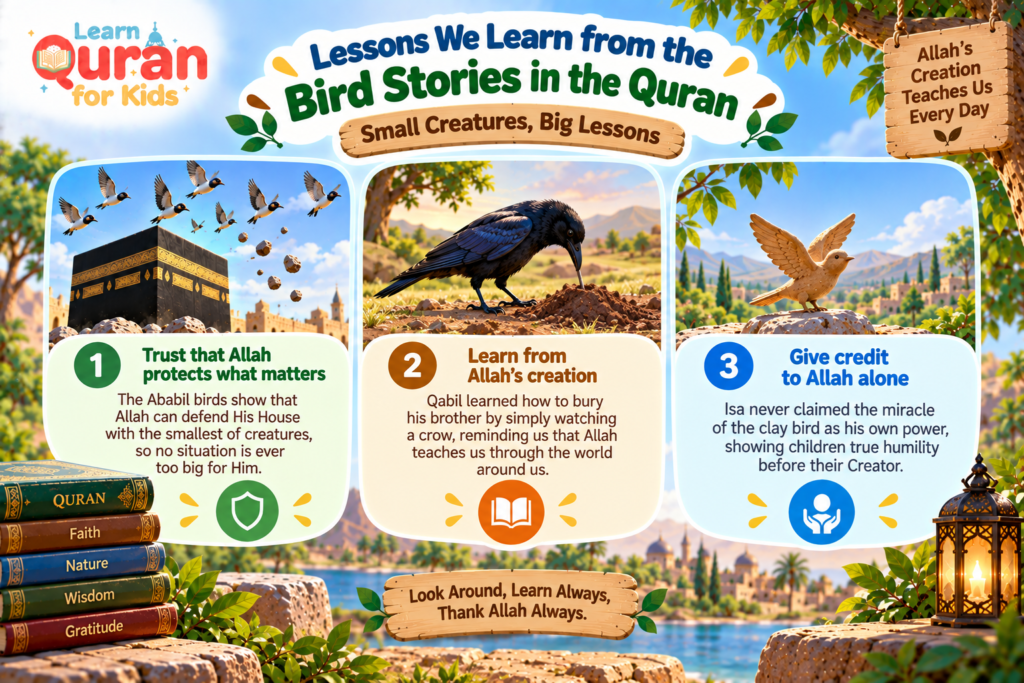 3 Lessons Kids Can Learn From Bird Stories in the Quran 