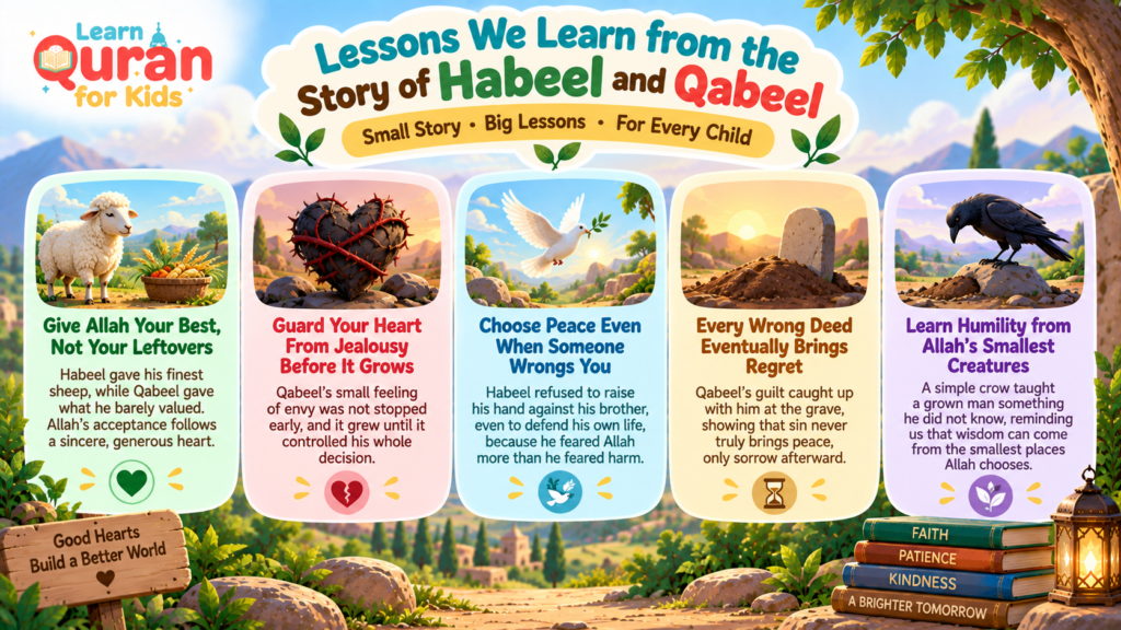 5 Lessons Kids Can Learn From the Story of Habeel and Qabeel 